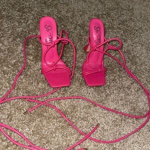 Pink heels